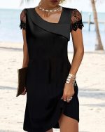 Elodie™ – Robe Femme Longue en Dentelle Élégante avec Détails Chic-6