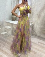 Adelinde™ – Robe Élégante Femme en Satin et Dentelle pour Soirées et Mariages-4