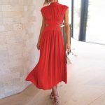 Variant image for ÉléganceAnne™ – Robe Longue Femme Chic Avec Manches Courtes Confortable-17
