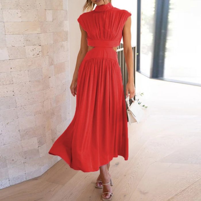 Variant image for ÉléganceAnne™ – Robe Longue Femme Chic Avec Manches Courtes Confortable-17