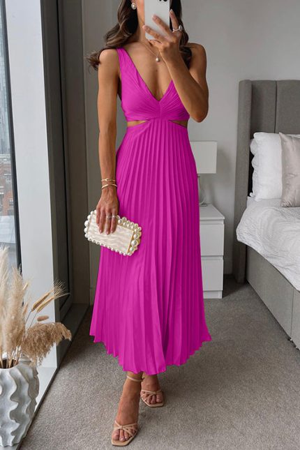 Variant image for Rumi™ – Robe de Soirée Longue Chic en Satin Plissé pour Femmes-36