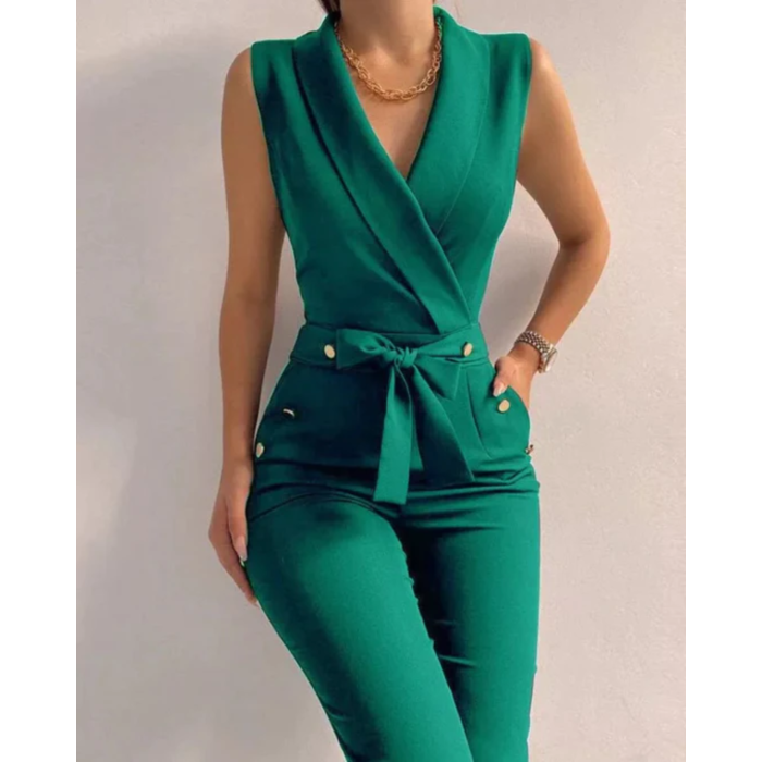 Variant image for MonLu™ – Combinaison Femme Chic Sans Manches Élégante et Confortable-29