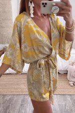 Variant image for Annemieke™ – Combinaison Femme Chic Blanche Confort Optimal Estival-6