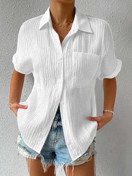 ÉléganceUnique™ – Chemisier Femme Ample en Tissu Léger et Confortable-1