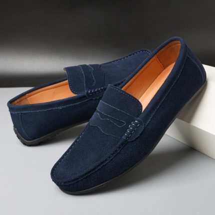 LeDreux™ – Mocassins pour Hommes en Daim Élégants et Confortables-1
