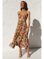 Malinda™ – Robe Longue Femme Élégante Imprimée Confortable et Fluide-1