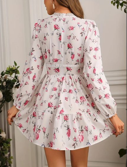 Amandine™ – Robe Femme Courte à Fleurs Élégante et Confortable pour l'Été-4
