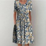 Emma™ – Robe Longue Femme Élégante en Coton Confortable et Polyvalente-4