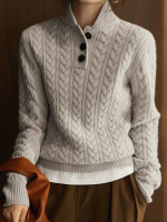 ChicTorsadé™ – Pull Femme Torsadé Ample Confort et Élégance Polyvalente-3
