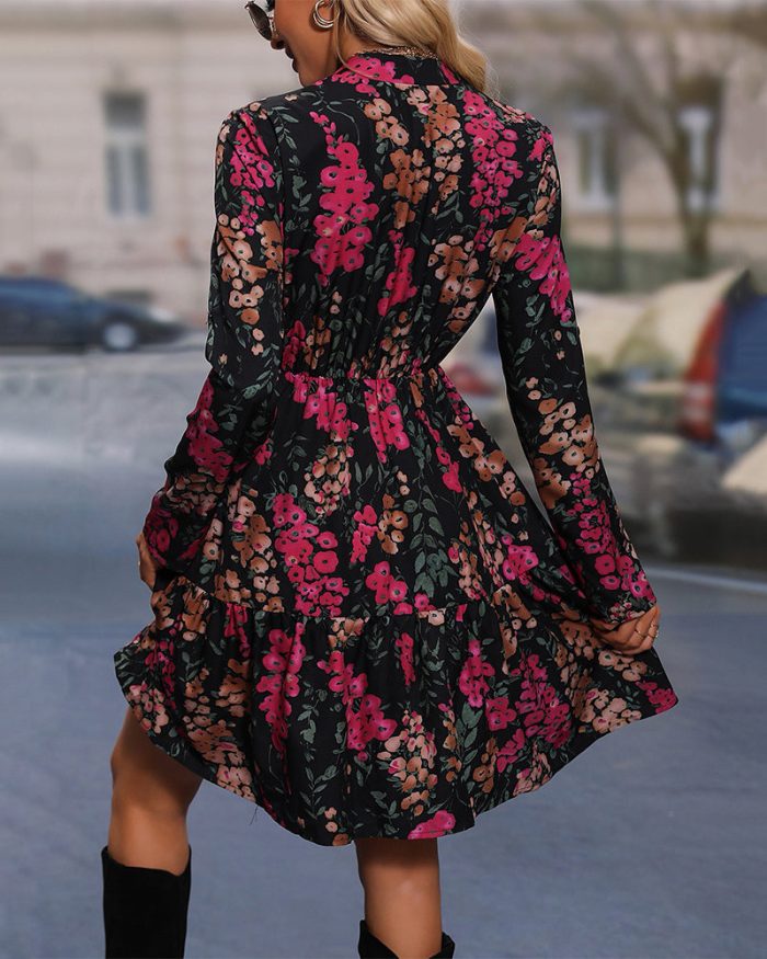 Julia™ – Robe Longue Femme Élégante avec Imprimé Floral Chic-6
