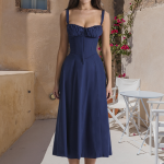 Variant image for Zoë™ – Robe d'Été Femme Chic avec Détails en Dentelle et Fente Latérale-11