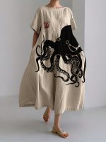 BelleRue™ – Robe Longue Femme en Lin Mélangé Élégante et Confortable-2