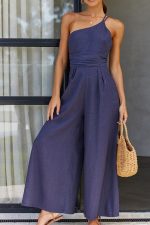 Eleganza™ – Combinaison Femme Chic Asymétrique Élégante et Confortable-4