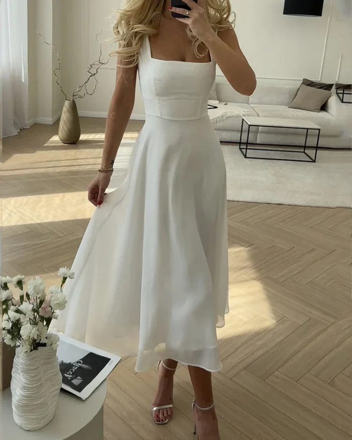 BelleRue™ – Robe Femme Longue en Mousseline de Soie Élégante et Aérée-2