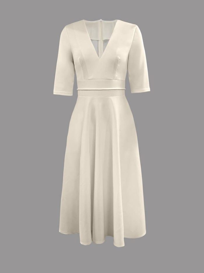 Faye™ – Robe Longue Femme Évasée Élégante Style Rétro Années 60-5