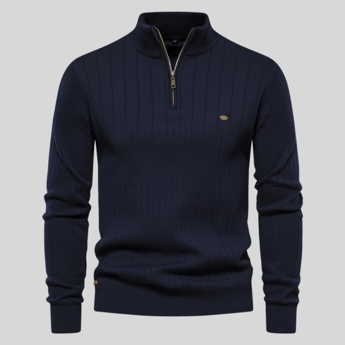 Giorgio™ – Pull Homme Côtelé Doux et Élégant pour Confort Hivernal-1