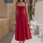 Variant image for Zoë™ – Robe d'Été Femme Chic avec Détails en Dentelle et Fente Latérale-6