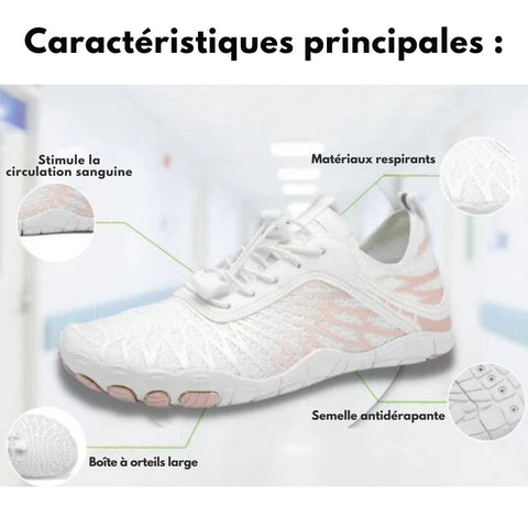 BreezaStep - Baskets Unisexe Sensation Pieds Nus
