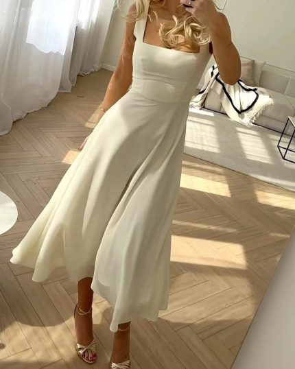 BelleRue™ – Robe Femme Longue en Mousseline de Soie Élégante et Aérée-1