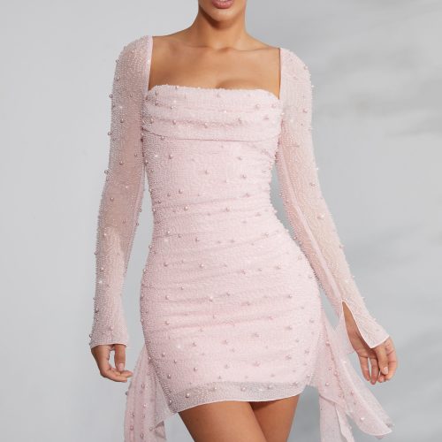 Mélissandre™ – Robe Mini Sexy Courte Dos Nu avec Détails en Dentelle-1