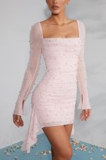 Mélissandre™ – Robe Mini Sexy Courte Dos Nu avec Détails en Dentelle-5