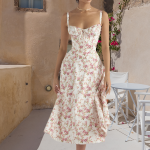 Variant image for Zoë™ – Robe d'Été Femme Chic avec Détails en Dentelle et Fente Latérale-21
