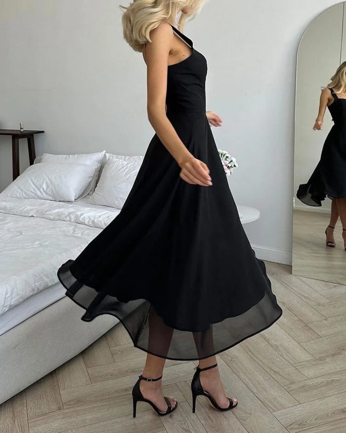BelleRue™ – Robe Femme Longue en Mousseline de Soie Élégante et Aérée-5