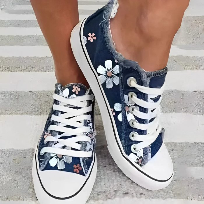 Clossi™ – Baskets Femme Imprimé Floral Confort Respirant & Léger-2