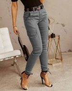 Variant image for Joséphine™ – Pantalon Cargo Femme Mi-Haut Confortable et Polyvalent-6