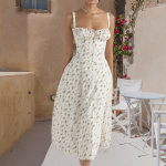 Variant image for Zoë™ – Robe d'Été Femme Chic avec Détails en Dentelle et Fente Latérale-26