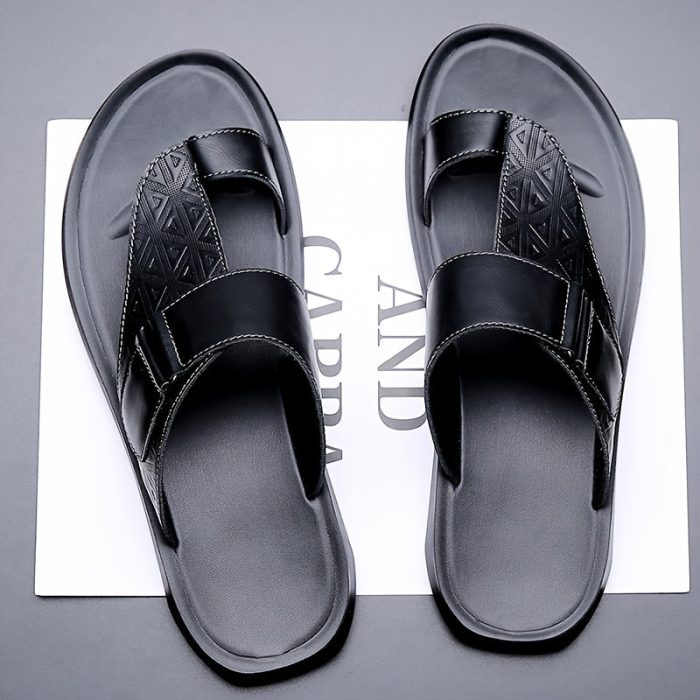 AirFlex™ – Sandales Homme Cuir Respirantes & Ultra-Confortables