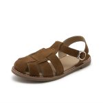 Aiyuqi™ – Sandales Femme Rétro Confortables et Élégantes en Cuir Synthétique