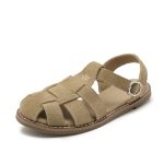 Aiyuqi™ – Sandales Femme Rétro Confortables et Élégantes en Cuir Synthétique