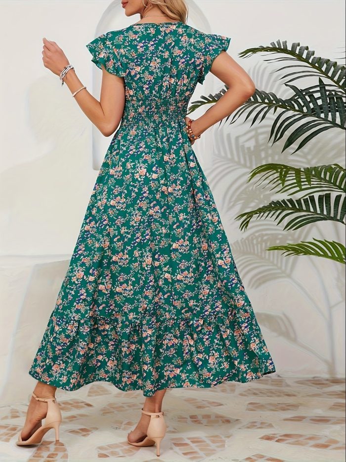 Altheava™ – Robe Longue Bohème Chic à Fleurs Fluide et Légère Été