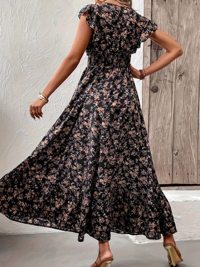 Altheava™ – Robe Longue Bohème Chic à Fleurs Fluide et Légère Été