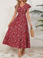 Altheava™ – Robe Longue Bohème Chic à Fleurs Fluide et Légère Été