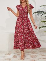 Altheava™ – Robe Longue Bohème Chic à Fleurs Fluide et Légère Été
