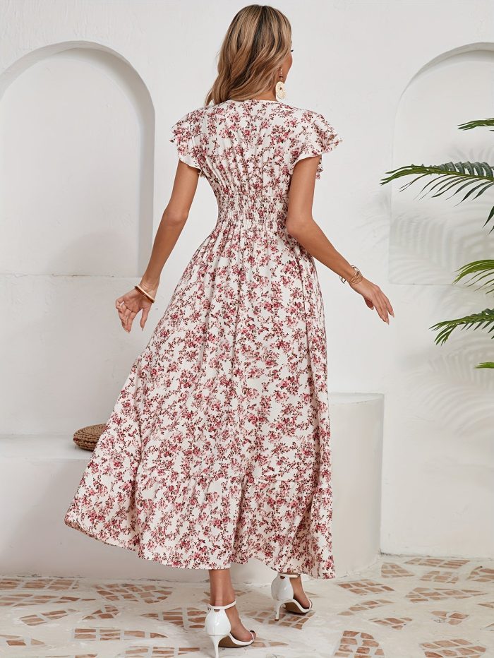 Altheava™ – Robe Longue Bohème Chic à Fleurs Fluide et Légère Été