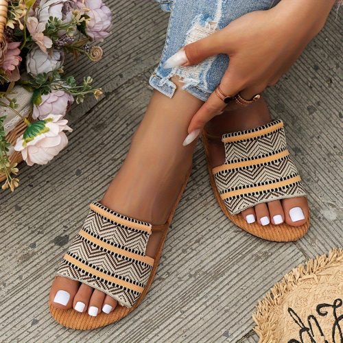 Alveza™ – Sandales Femme Chic et Confortable à Brides Plates Respirantes Été