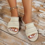 Alveza™ – Sandales Femme Chic et Confortable à Brides Plates Respirantes Été