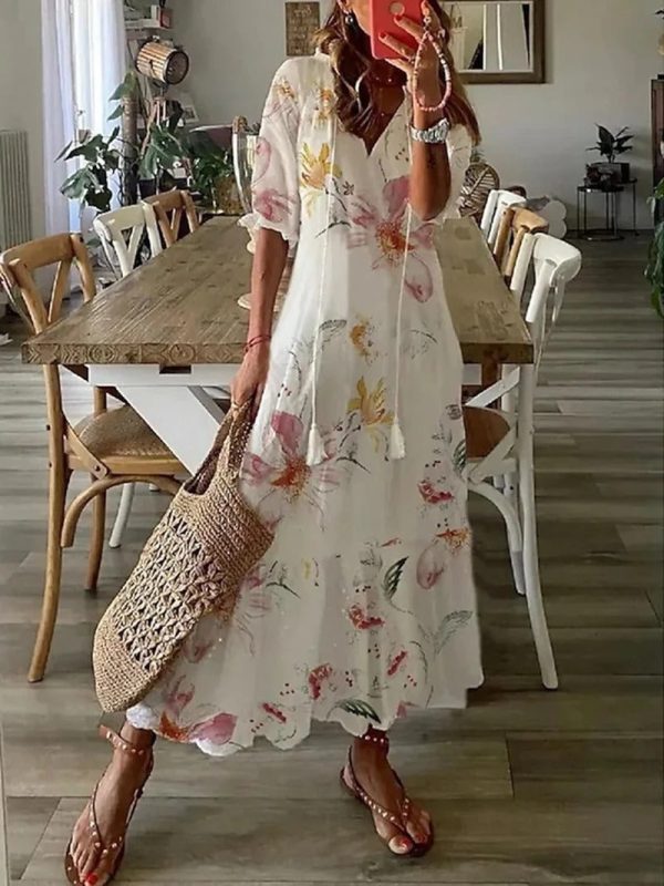 Anna™ – Robe Longue Femme Bohème Élégante pour Été