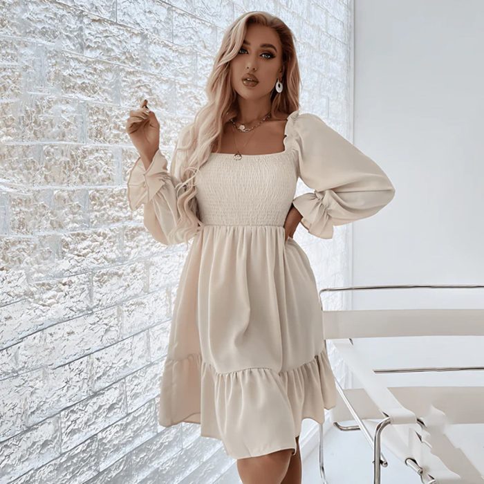 Sibylle™ – Robe Femme Longue Élégante à Volants Légère pour Festivals-2