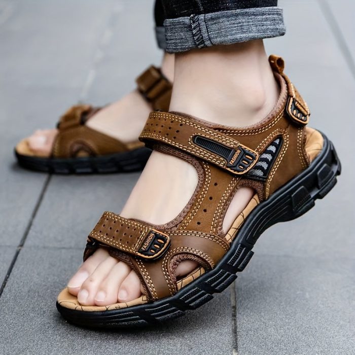 AventuraFlex™ – Sandales Homme Confortables en Cuir pour Randonnée