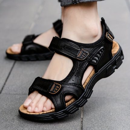 AventuraFlex™ – Sandales Homme Confortables en Cuir pour Randonnée