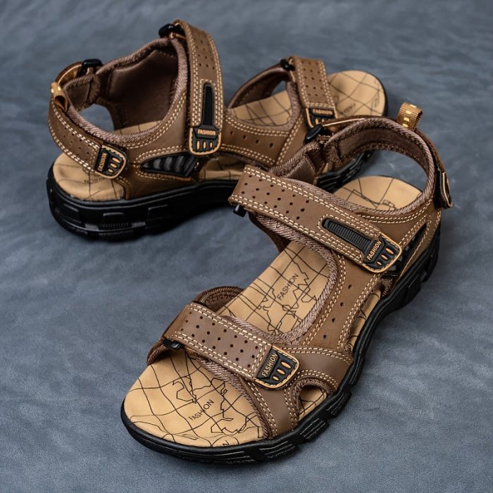 AventuraFlex™ – Sandales Homme Confortables en Cuir pour Randonnée