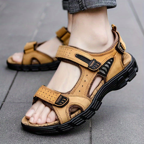 AventuraFlex™ – Sandales Homme Confortables en Cuir pour Randonnée