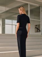 Maélia™ – Robe Midi Femme Chic avec Détails Boutonnés Élégants-5