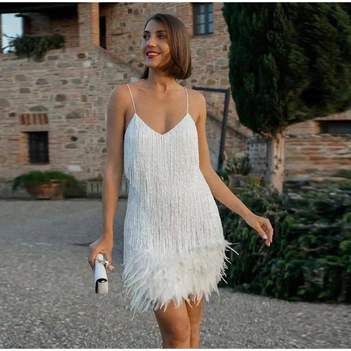 Clarisse™ – Robe de Cocktail Femme Élégante en Tissu Léger & Flatteur-4