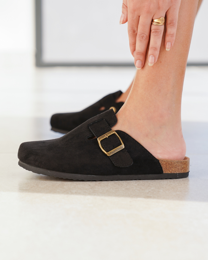 Barbara™ – Mules Femme Élégantes en Suédine Confort et Design Moderne