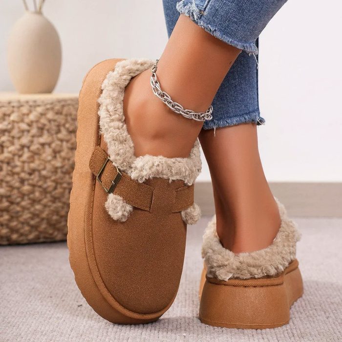 Boken™ – Bottes Hiver Femme Rétro en Peluche Douce et Confort Optimisé